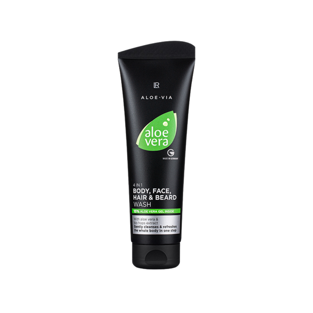 LR ALOE VIA - 4’ü 1 Arada Saç&Vücut&Yüz&Sakal Yıkama Jeli 250ml