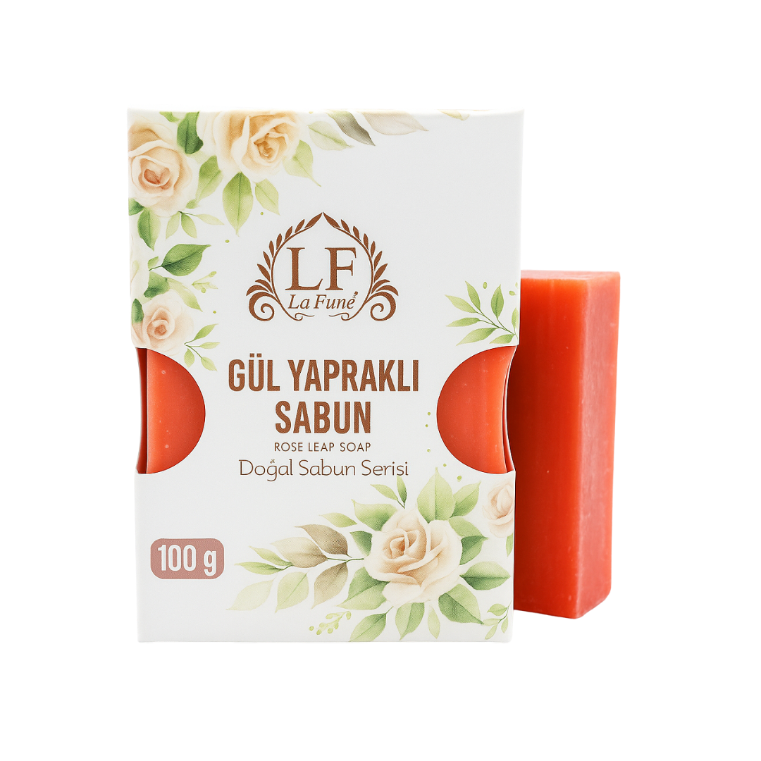 LA FUNE - صابون مرطب ببتلات الورد 100 غرام