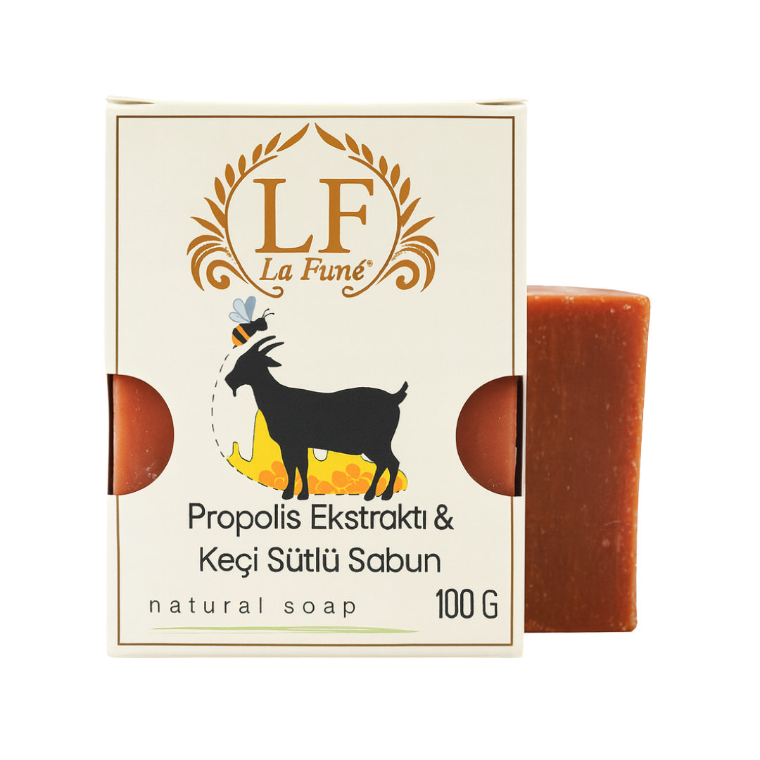 LA FUNE - Purifying Soap with Propolis Extract and Goat Milk 100gr