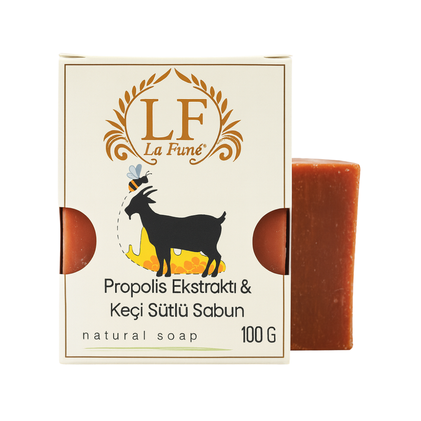 LA FUNE - Purifying Soap with Propolis Extract and Goat Milk 100gr