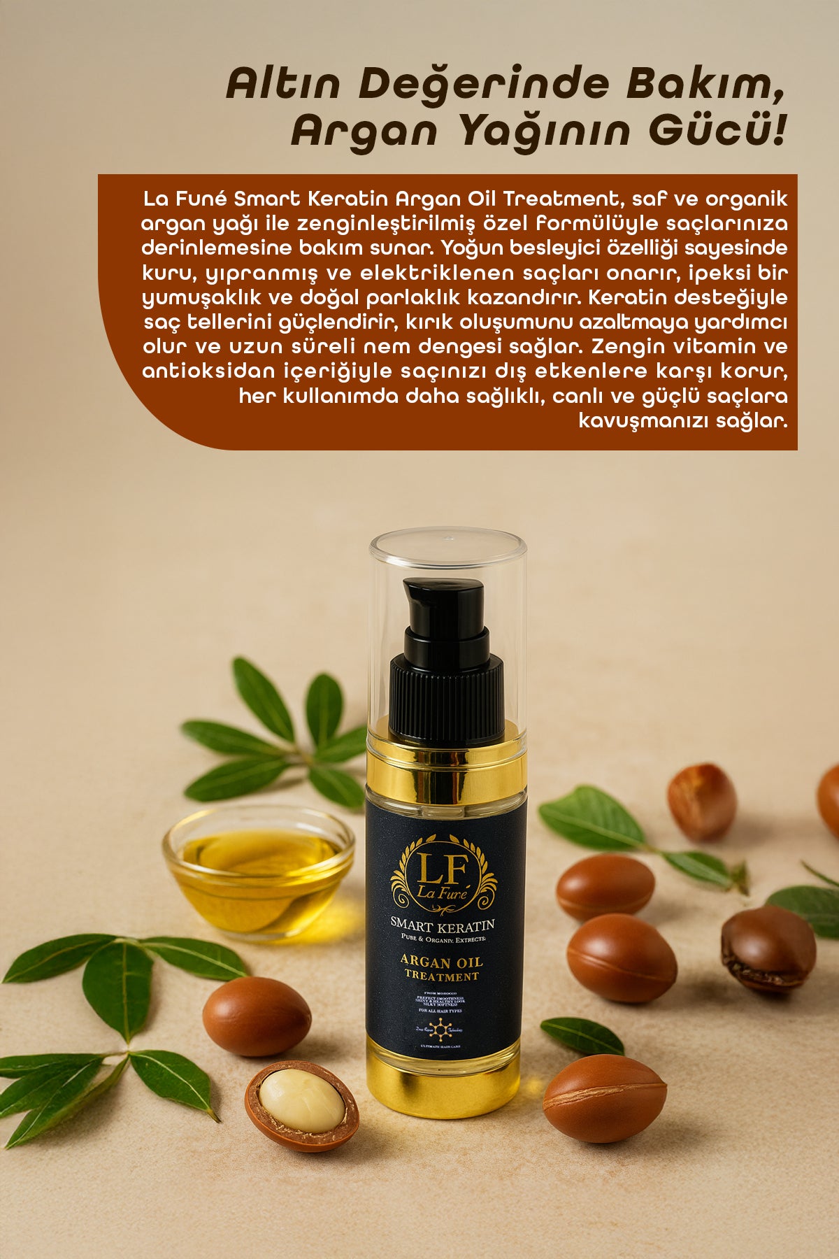 LA FUNE - Smart Keratin Argan Yağı 100ml